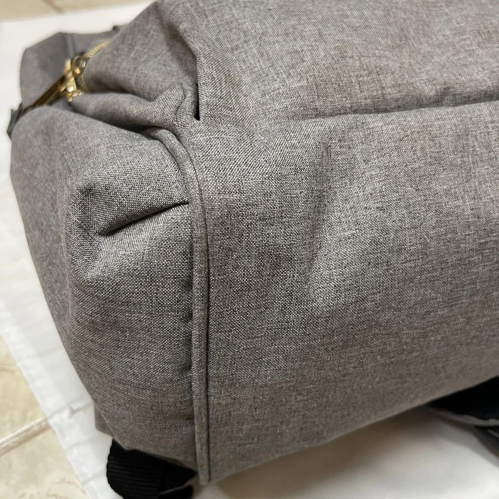 Liname Diaper Bag Backpack Gray Adjustable Straps Pre-owned